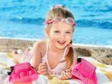 солнечный ожог у ребенка на пляже